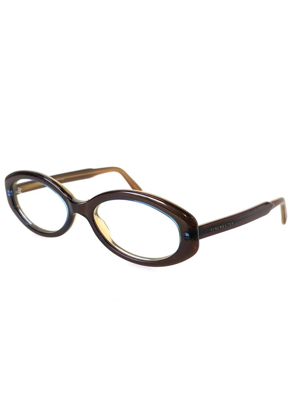 Winchester Italy Women Eyeglasses Sunglasses Brown Blue Oval